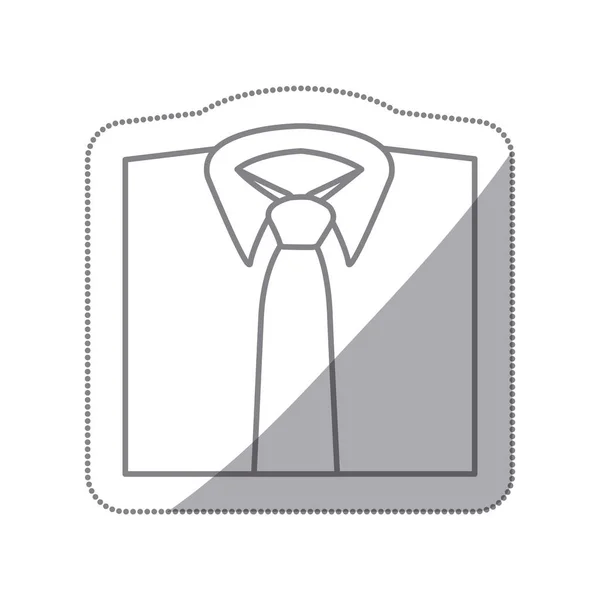 Camisas para hombre con icono de corbata — Vector de stock