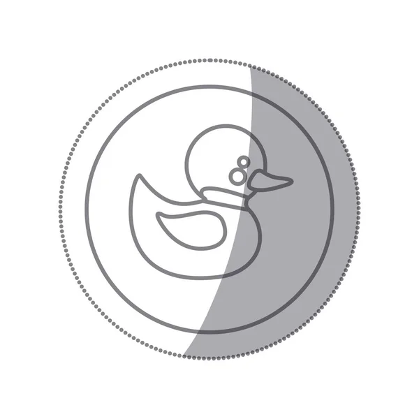 Obrázek ikony gumová kachna — Stockový vektor