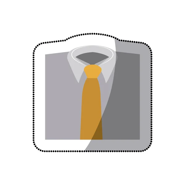 Pánská košile s kravatou ikonou — Stockový vektor