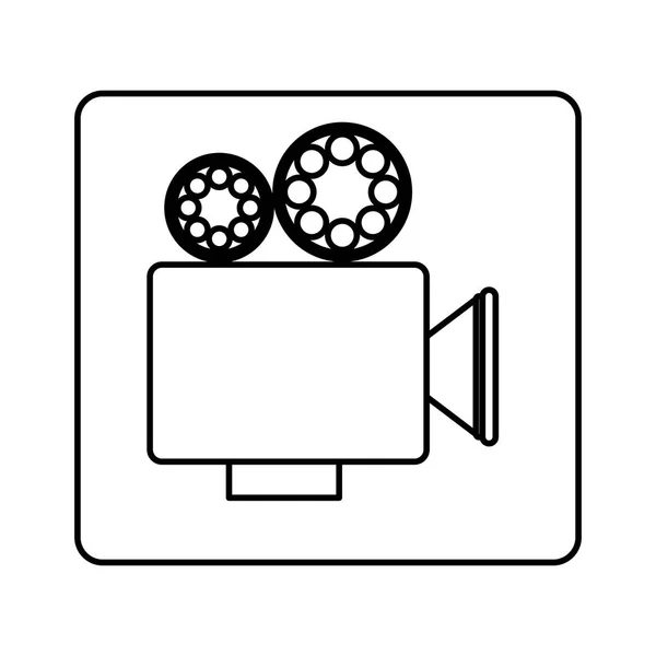 Grabadora cortometraje icono — Vector de stock