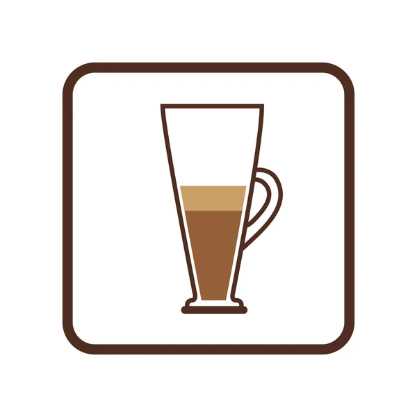 Café espresso icono imagen — Archivo Imágenes Vectoriales