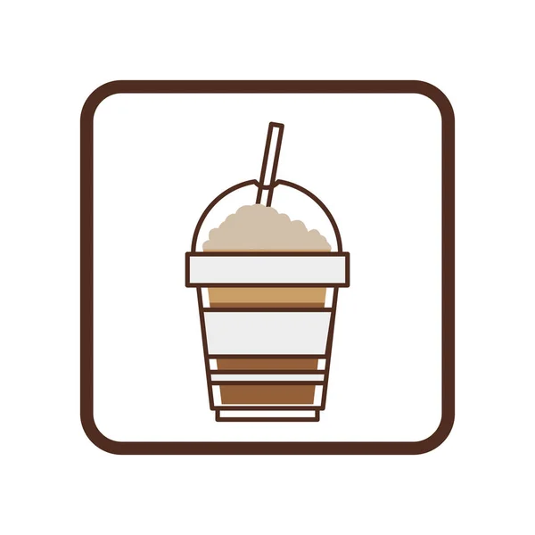 Café espresso ícone imagem — Vetor de Stock