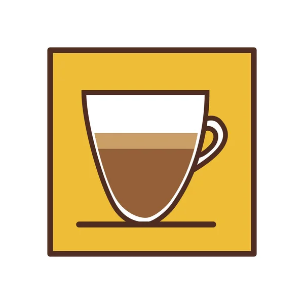 Café espresso icono imagen — Vector de stock