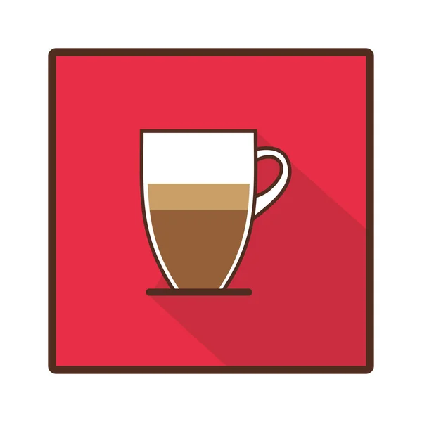 Café espresso icono imagen — Vector de stock