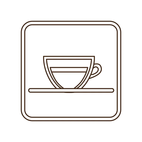 Koffie espresso pictogramafbeelding — Stockvector