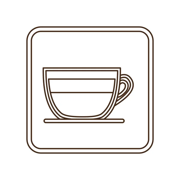 Koffie espresso pictogramafbeelding — Stockvector