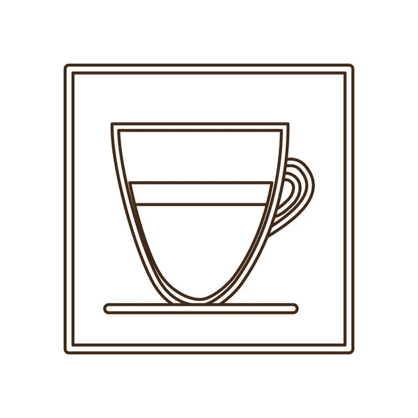 Kaffe espresso ikonbild — Stock vektor