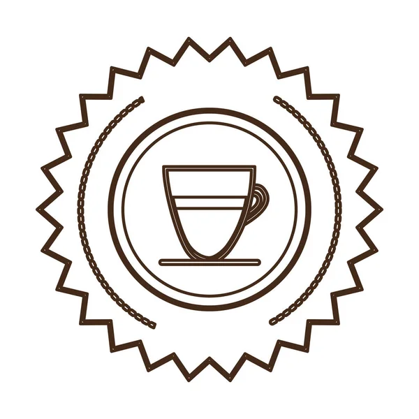 Kávé espresso ikon kép — Stock Vector