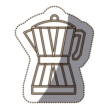 Kahve moka demlik simgesi