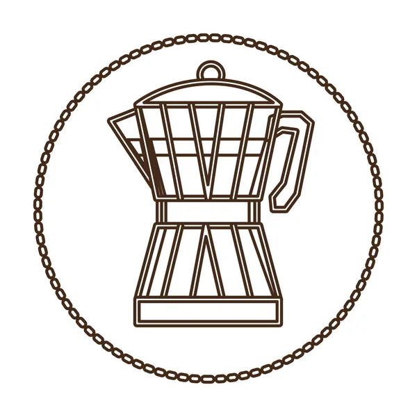 Café moka pote ícone —  Vetores de Stock