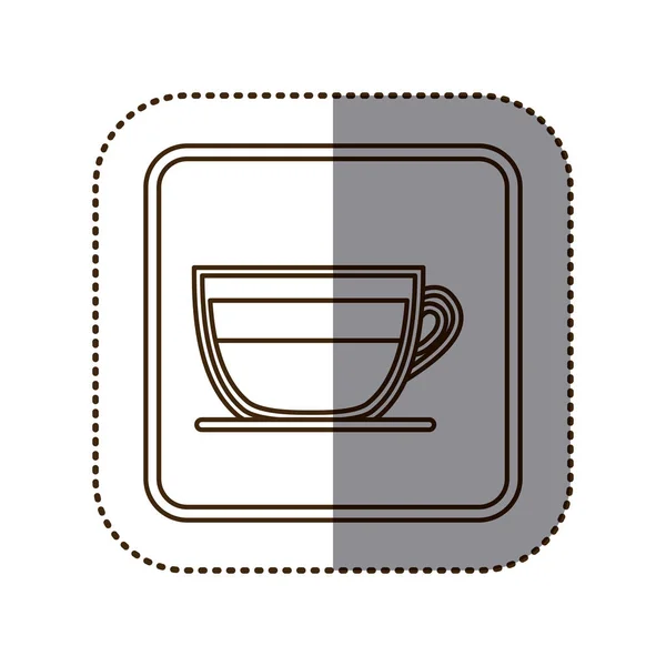 Koffie espresso pictogramafbeelding — Stockvector