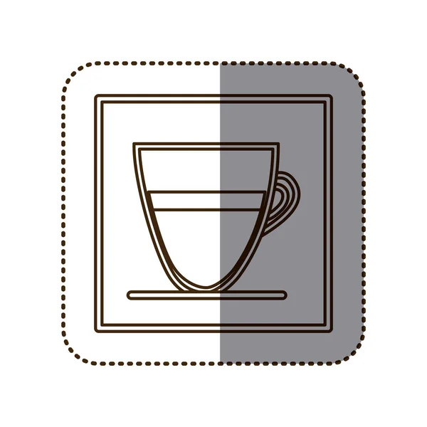 Koffie espresso pictogramafbeelding — Stockvector