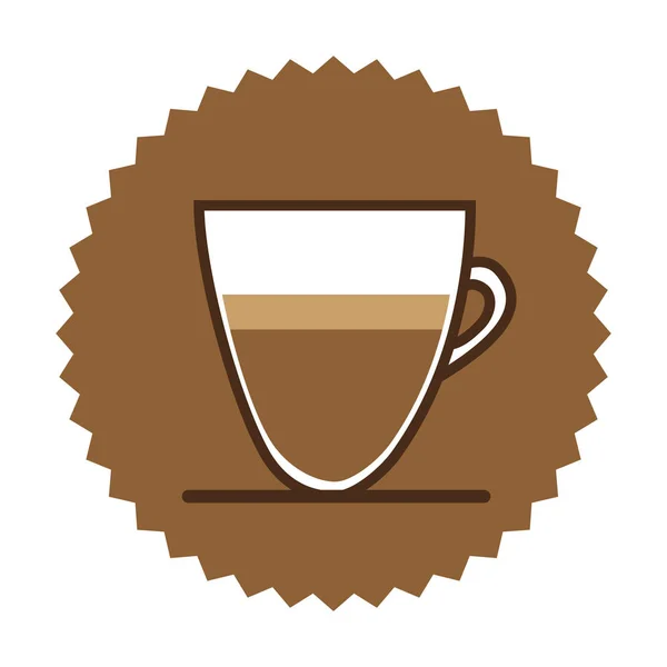 Café espresso icono imagen — Vector de stock