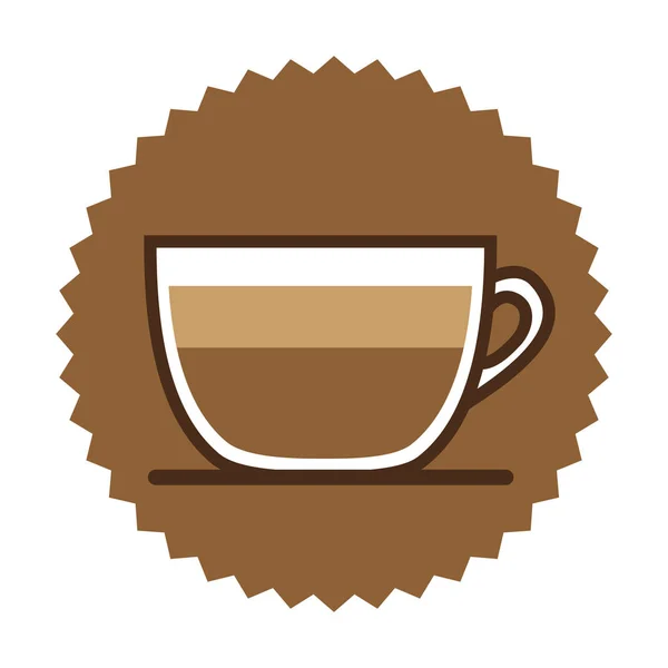Immagine icona caffè espresso — Vettoriale Stock