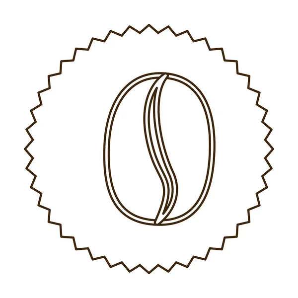 Koffie korrels pictogramafbeelding — Stockvector