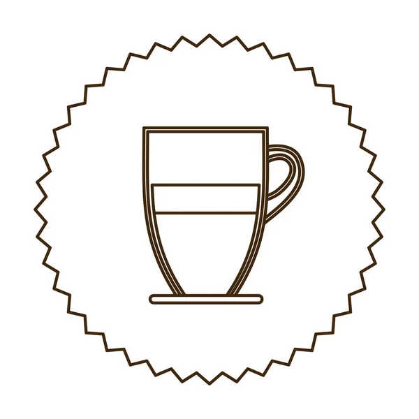 Café espresso icono imagen — Vector de stock