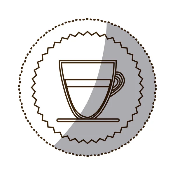 Koffie espresso pictogramafbeelding — Stockvector