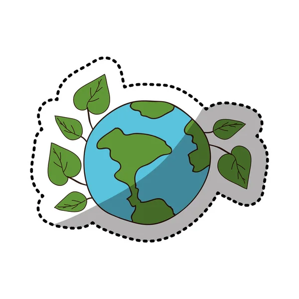 Ecology earth icon stock — Stock Vector