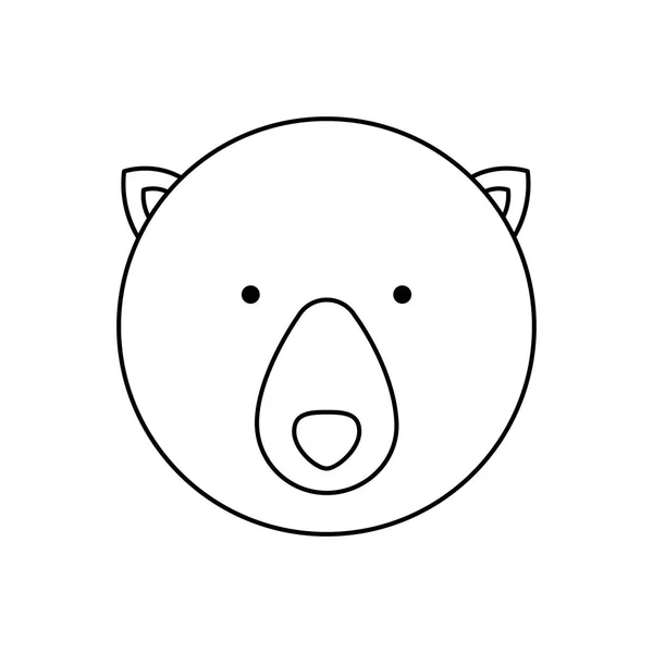 Emblema oso cazador icono de la ciudad — Vector de stock
