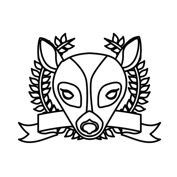 Emblema oso cazador icono de la ciudad — Archivo Imágenes Vectoriales