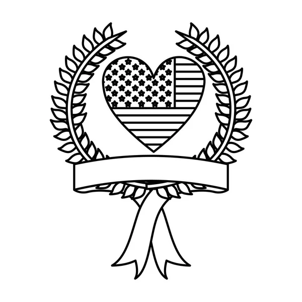 Symbole sceau américain signe icône — Image vectorielle