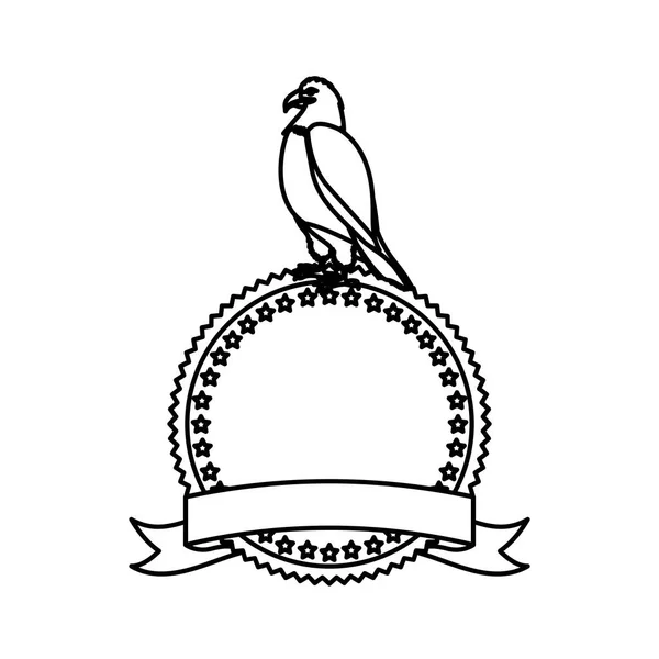 Ikona znaménko znak orla — Stockový vektor