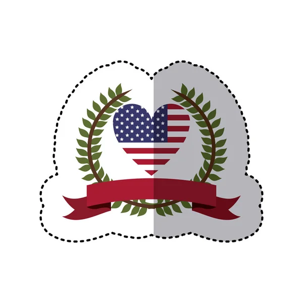 Símbolo símbolo de sello americano icono — Vector de stock