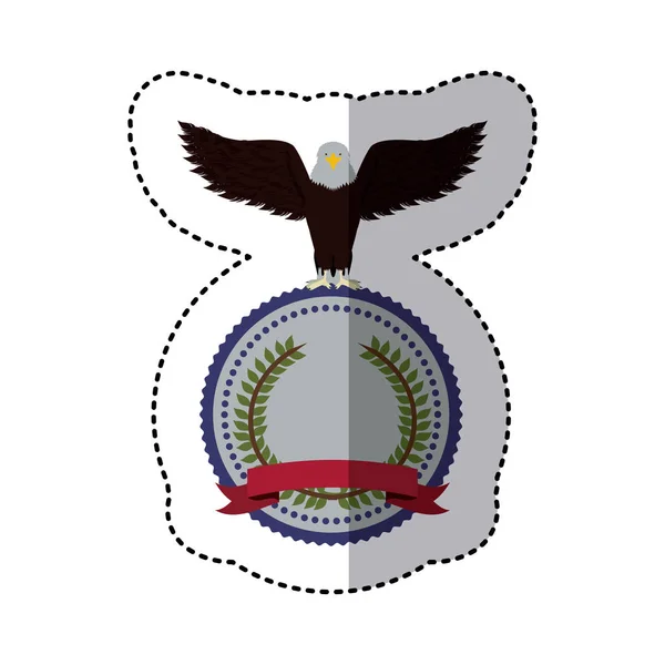 Emblem Adler Zeichen Symbol — Stockvektor