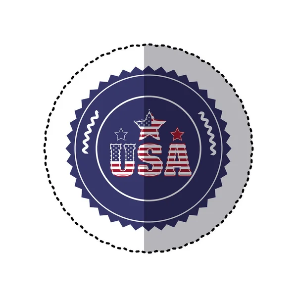 Simbolo americano sigillo segno icona — Vettoriale Stock