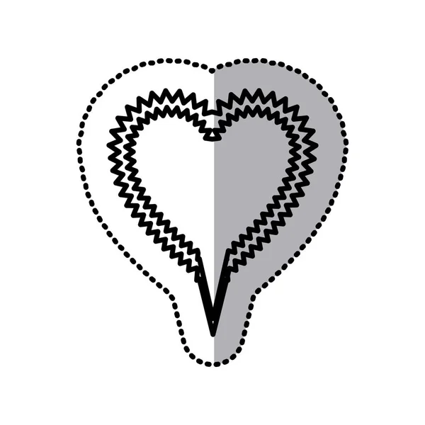 Chatu bublina srdce ikona akcie — Stockový vektor