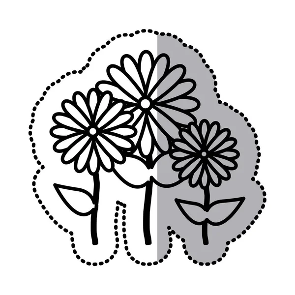 Blommor ikonen lager bild — Stock vektor