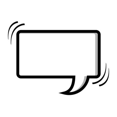 tek renkli siluet dikdörtgen şekli iletişim kutusu