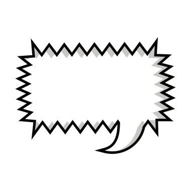 tek renkli siluet dikdörtgen belirtme çizgisi çığlık diyalog için