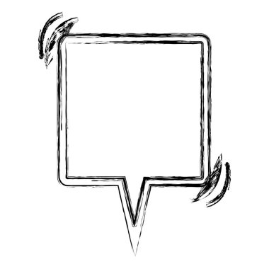 bulanık siluet kare şekli iletişim kutusu