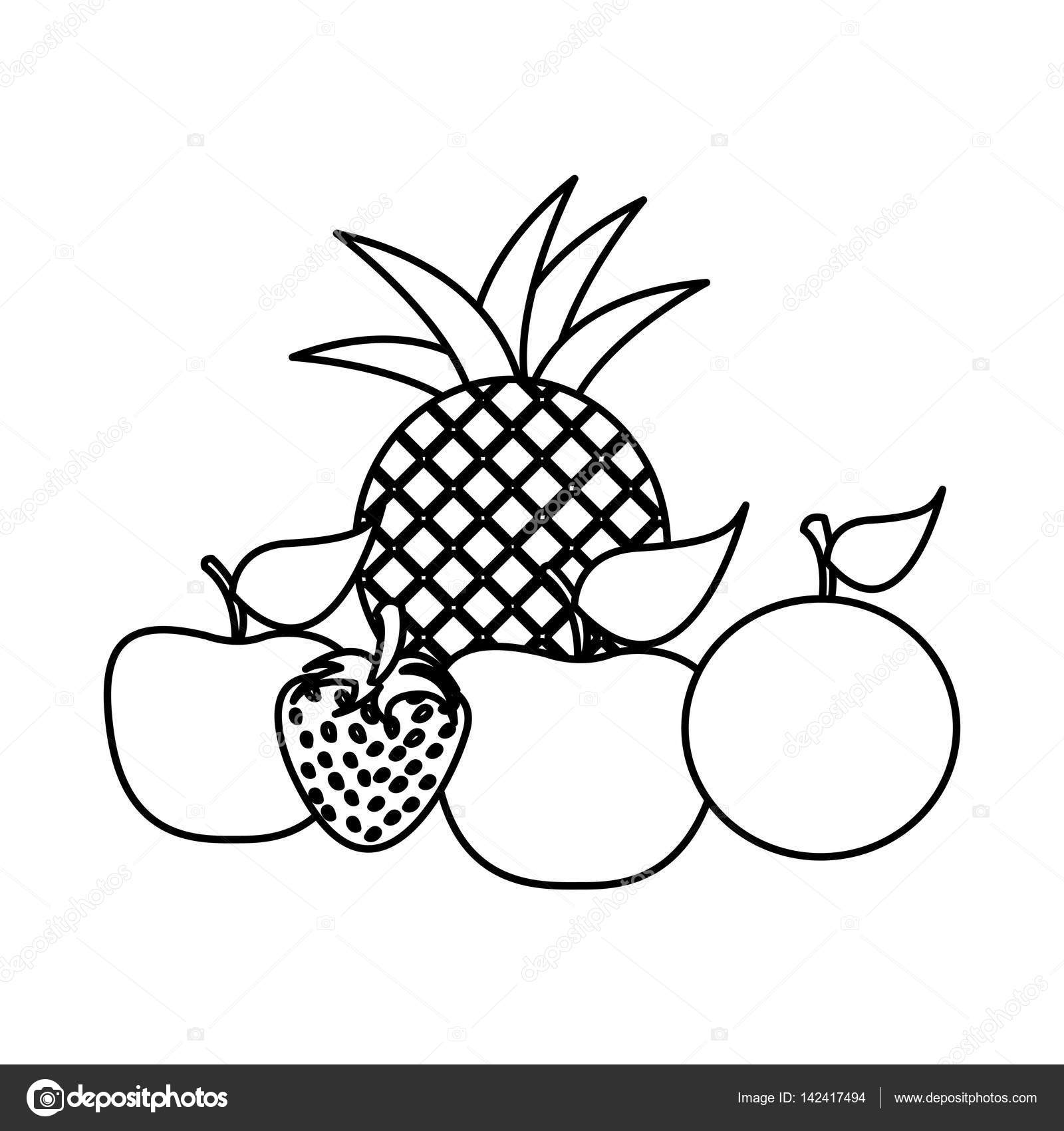 Pêra vetor ícone estoque vetor pêra linha ícone fruta e dieta vetor gráfico