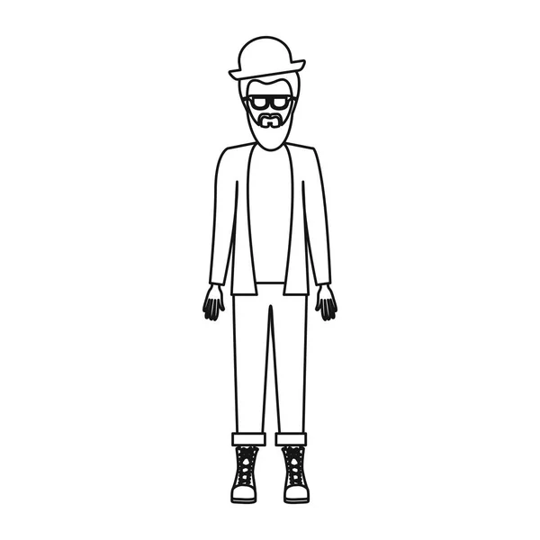 Hombre hombre icono imagen — Vector de stock