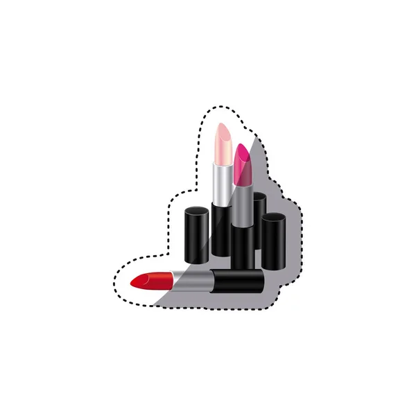 Lipstick of woman icon image — Stock Vector