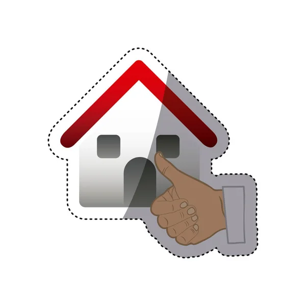 买房子的家庭图标 — 图库矢量图片