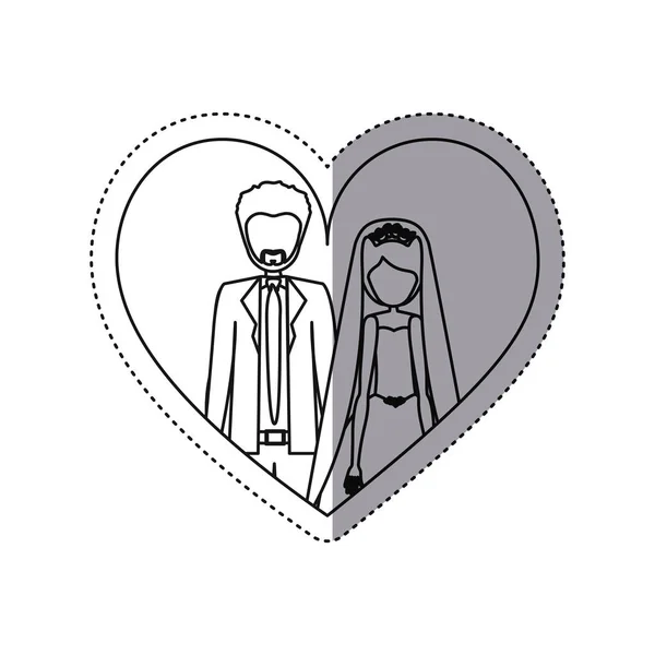 Люди женаты пара икона — стоковый вектор