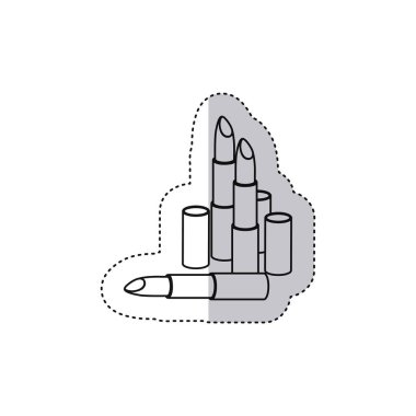 etiket kümesi ruj tek renkli dağılımı