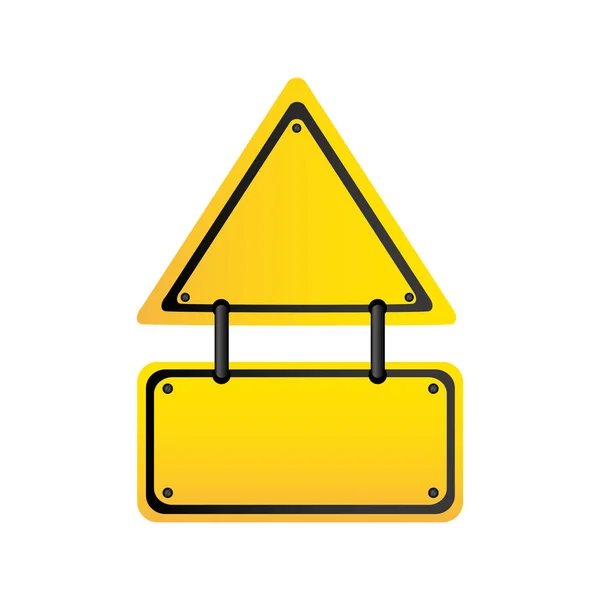 Tools blank warnings icon — Stock Vector