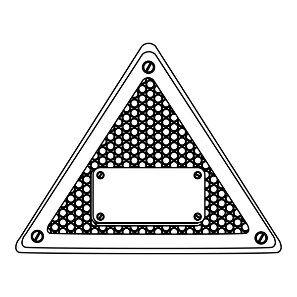 Ferramentas ícone de avisos em branco — Vetor de Stock