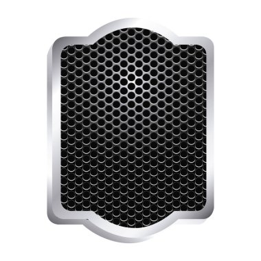 Hanedan dekoratif çerçeve ızgara ile yüzey simgesi kabartma delikli