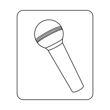 amblem mikrofon simgesi stok