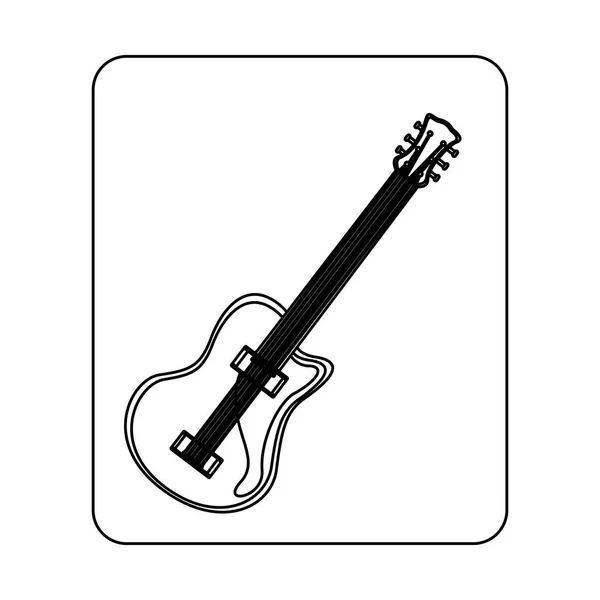 Elektrická kytara klubovými — Stockový vektor