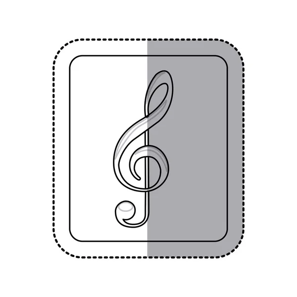 Emblemet musik symbolikon — Stock vektor