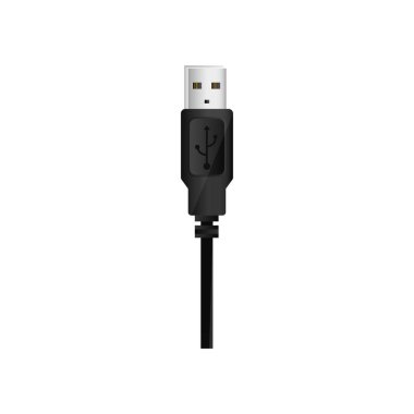 tek renkli siluet usb fiş ile