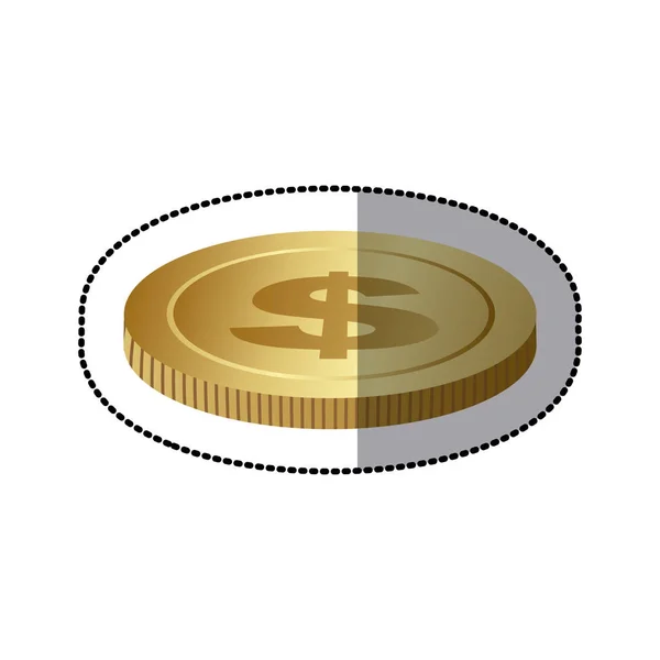 Imagen de stock icono de moneda — Vector de stock