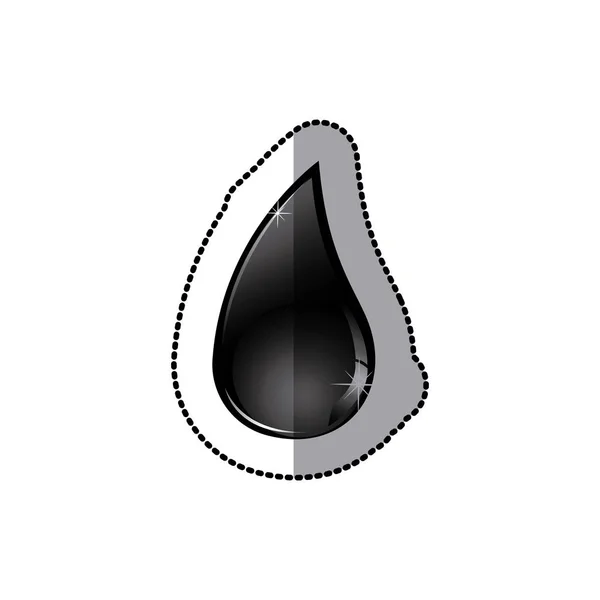 Goutte d'essence icône stock — Image vectorielle
