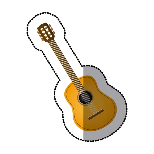 Imagen icono de la música guitarra — Archivo Imágenes Vectoriales